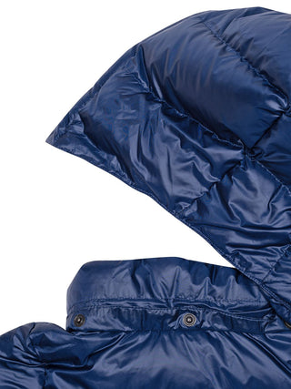 Celia Taillierter Daunenmantel - Navy