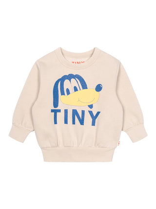 Tiny Dog Graphic Sweatshirt - Beige