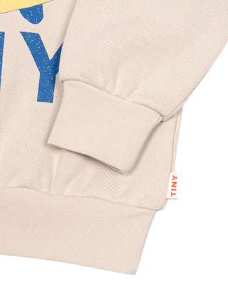 Tiny Dog Graphic Sweatshirt - Beige