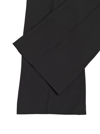 Schmale Bootcut-Hose aus Crêpe - Schwarz