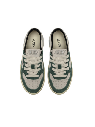 Sneakers Medalist Low aus Wildleder - Weiß und Grün