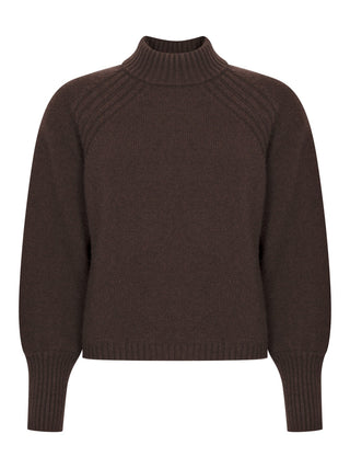 3 Scarlett Rollkragenpullover aus Kaschmir - Mocha Brown