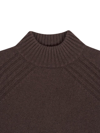 3 Scarlett Rollkragenpullover aus Kaschmir - Mocha Brown