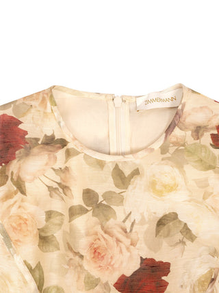 Hypnotic Minikleid mit Spitzenbesatz - Cream Cascade
