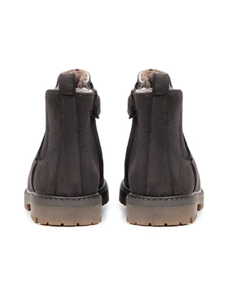 Gefütterte Leder-Stiefelette Nabuk 1250 T. Moro - Braun