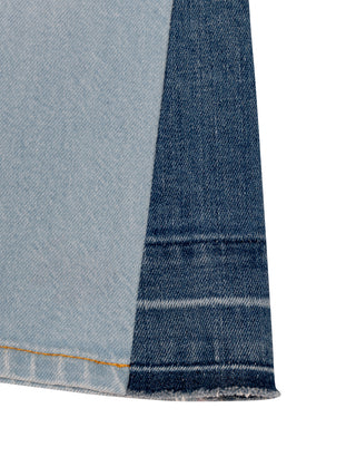 Jeans mit Einsätzen - Hellblau