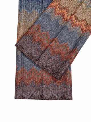 Trompetenhose mit Schlangenmuster