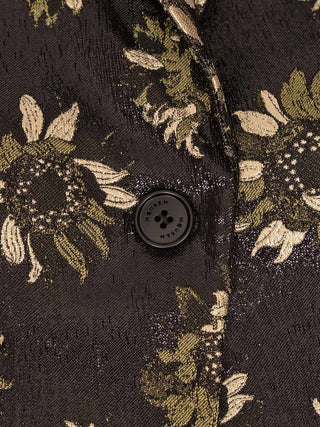 Einreihige Jacke aus Sunflower-Jacquard