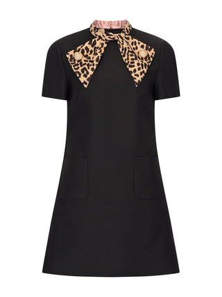 Kurzes Crepe Couture Kleid