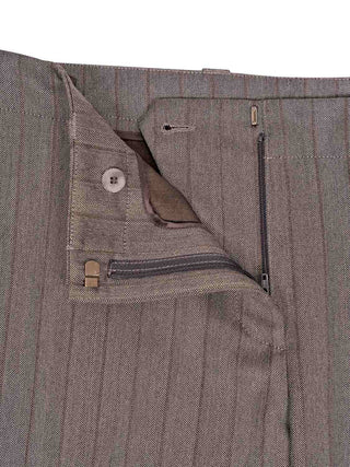 Schmale Hose mit Fischgrätenmuster