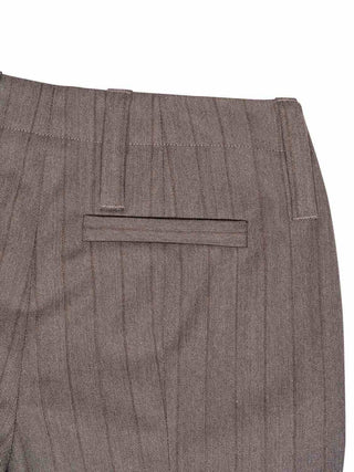 Schmale Hose mit Fischgrätenmuster
