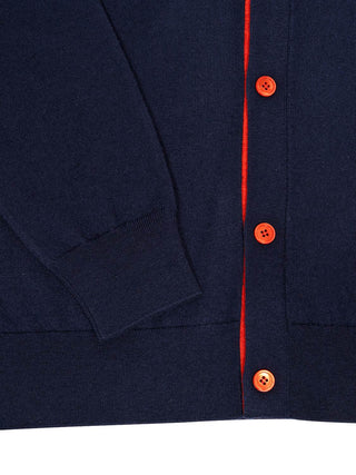 Polo-Cardigan aus Wolle