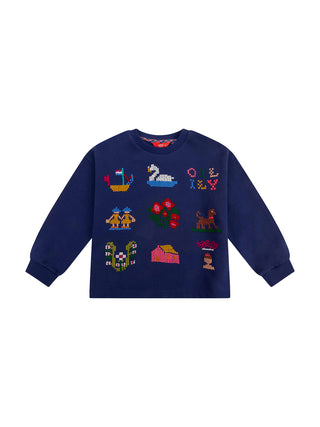 Hak Sweatshirt mit Stickerei