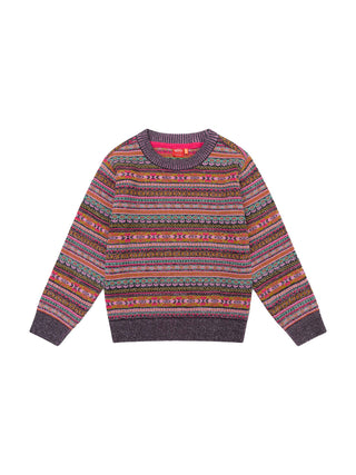 Kek Pullover mit Mustervariation