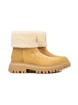 Petit Aurea Mid Stiefel aus Wildleder - Camel-Beige