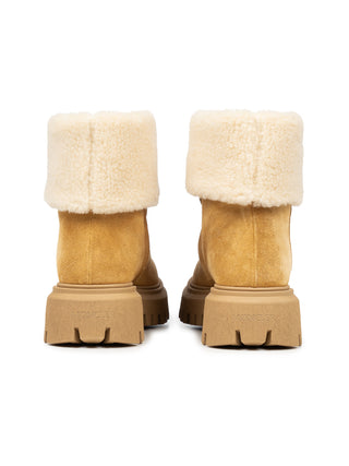 Petit Aurea Mid Stiefel aus Wildleder - Camel-Beige