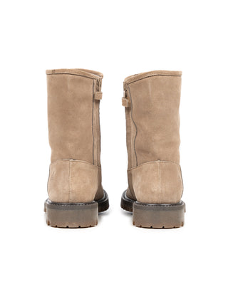 Schaffellstiefel - Beige