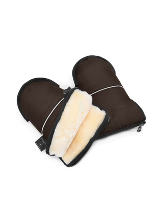 Glovy Lammfell Handwärmer Chocolate