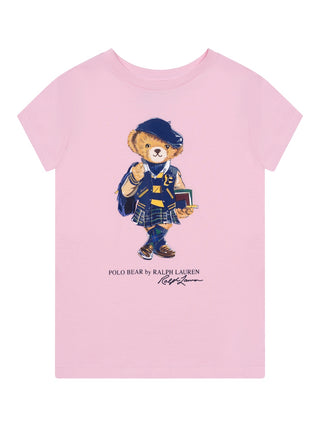 T-Shirt mit Polobär - Rosa