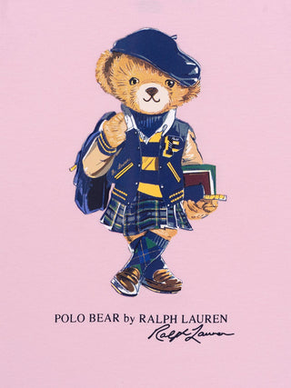 T-Shirt mit Polobär - Rosa