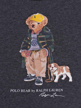 Sweatshirt mit Polobär - Grau meliert