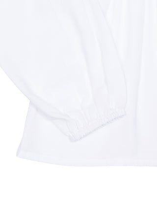 Dori Shirt Jane Baumwollbluse mit Biesen - Weiß