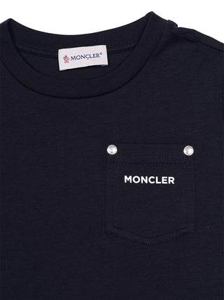 LS Shirt mit Brusttasche - Navy