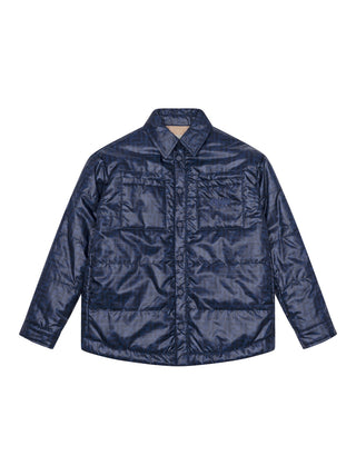 Gefütterte Jacke mit FF-Logo - Navy