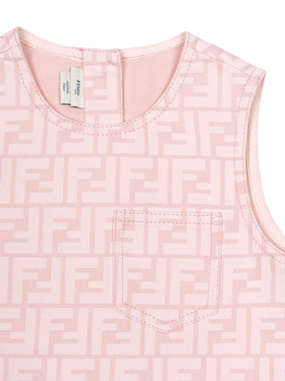 Kleid mit FF-Logo - Rosa