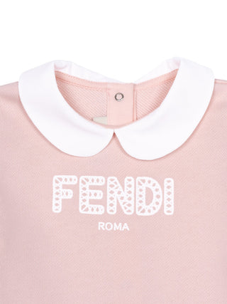 Kleid mit Rüschen - Rosa