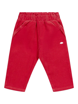 Cordhose aus Baumwolle - Rot