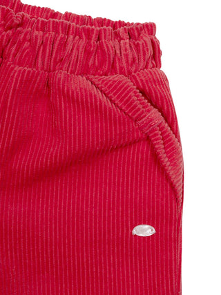 Cordhose aus Baumwolle - Rot