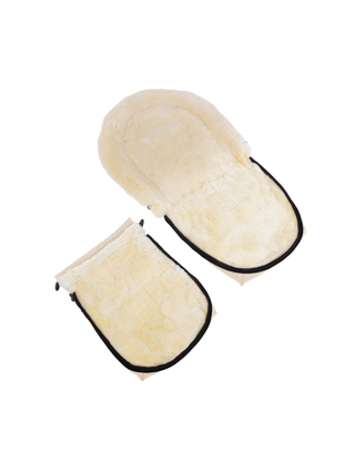 Oslo Lammfell-Fußsack Cloud Beige