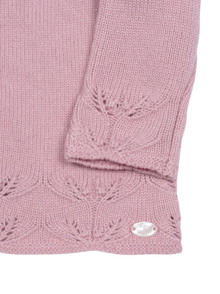 Strickcardigan mit Verzierungen - Altrosa