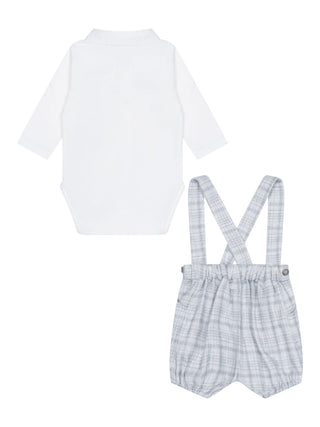 Set aus Pumphose und Body - Grau/Ecru
