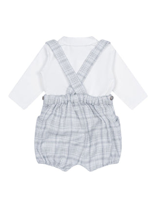 Set aus Pumphose und Body - Grau/Ecru