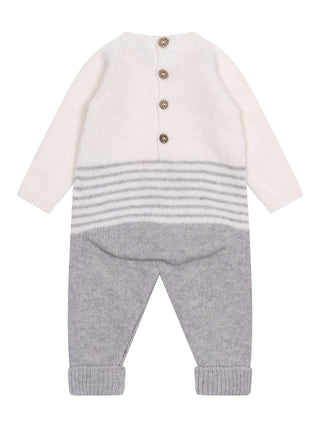 Jumpsuit aus Merinowolle - Grau