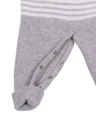Jumpsuit aus Merinowolle - Grau