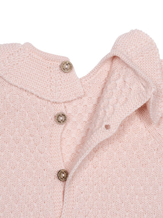 Strickpullover aus Merinowolle - Rosa