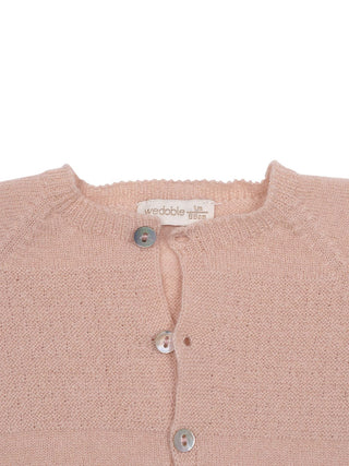 Strickjacke aus Woll-Kaschmir-Mix - Medium Pink