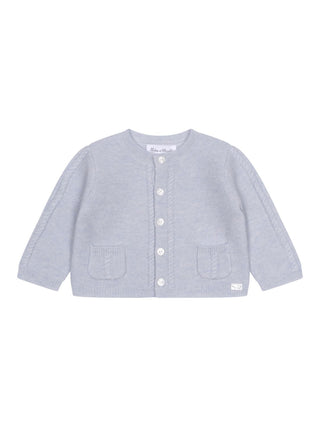 Strickjacke aus Wolle und Kaschmir - Blau