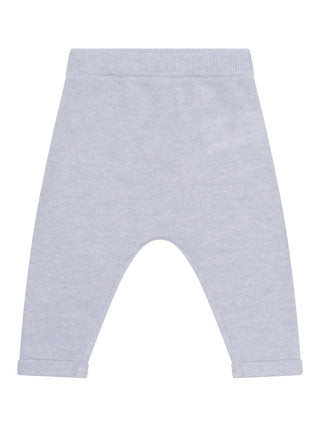 Zweiteiliges Strickset aus Wolle und Kaschmir - Blau