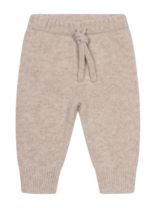 Strickhose aus Merinowolle - Beige