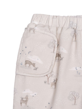 Bombazine-Hose Waldtiere - Beige