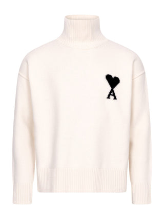 Rollkragenpullover mit Ami de Cœur-Logo