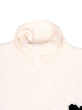 Rollkragenpullover mit Ami de Cœur-Logo