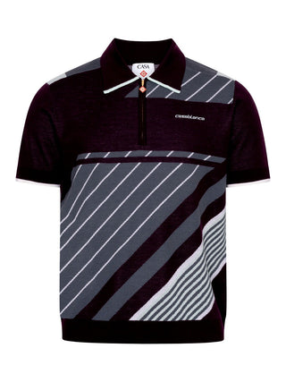 Merino Diagonal Tennis Polo