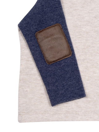 Langarmshirt Paul - Grau/Marine