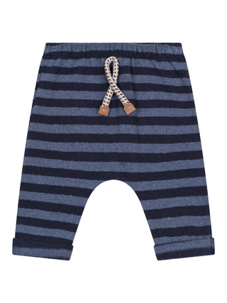 Uriel gestreifte Hose - Denimblau