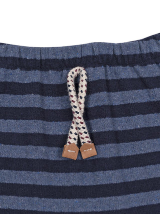 Uriel gestreifte Hose - Denimblau